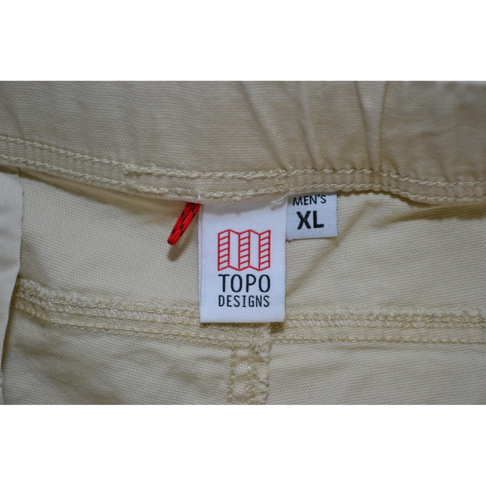 Topo Designs Pants Mens XL Beige Jogger Elastic Waist Drawstring Organic Cotton - Picture 10 of 16
